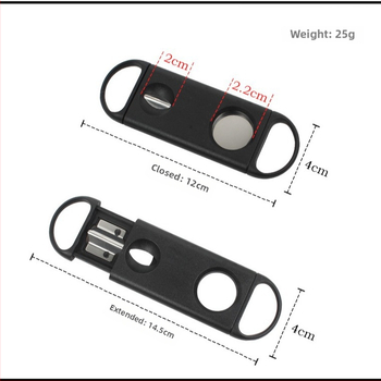 Κοπτήρας πούρων από Runrui, ανοξείδωτος χάλυβας, χειροποίητος, προσαρμόσιμος, απλός σχεδιασμός