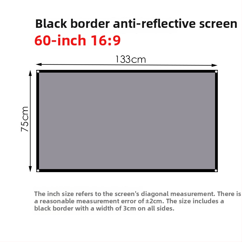 Sklopivi projekcijski ekran NICEFOUR SK2, metalni anti-odražavajući ekran, prijenosni 4K HD projekcijski ekran, težina 290–920 g