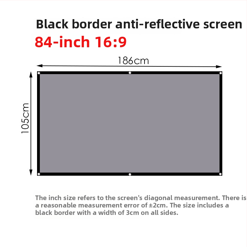 Sklopivi projekcijski ekran NICEFOUR SK2, metalni anti-odražavajući ekran, prijenosni 4K HD projekcijski ekran, težina 290–920 g