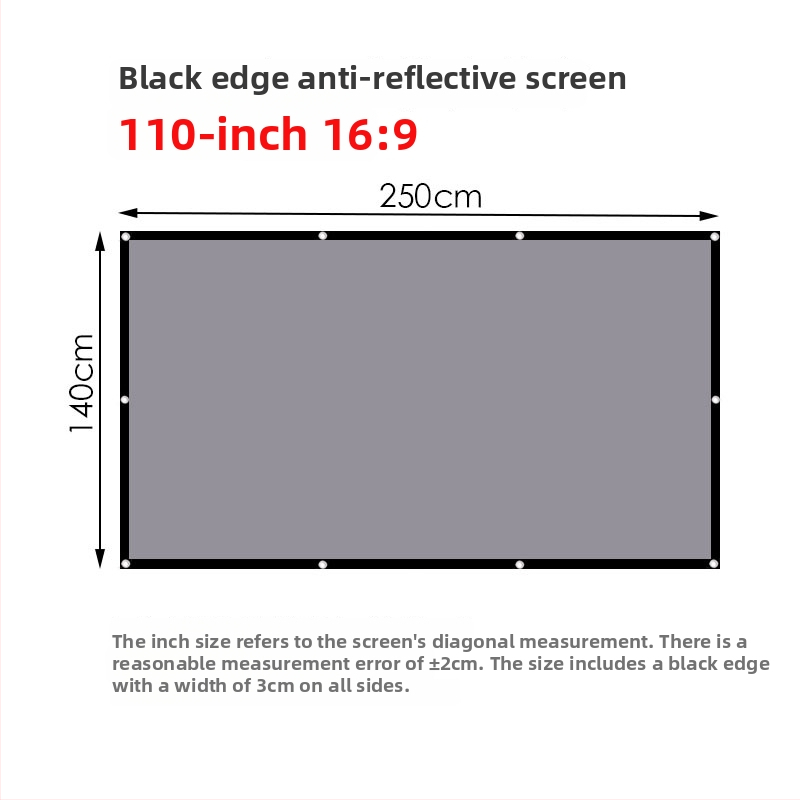 Sklopivi projekcijski ekran NICEFOUR SK2, metalni anti-odražavajući ekran, prijenosni 4K HD projekcijski ekran, težina 290–920 g