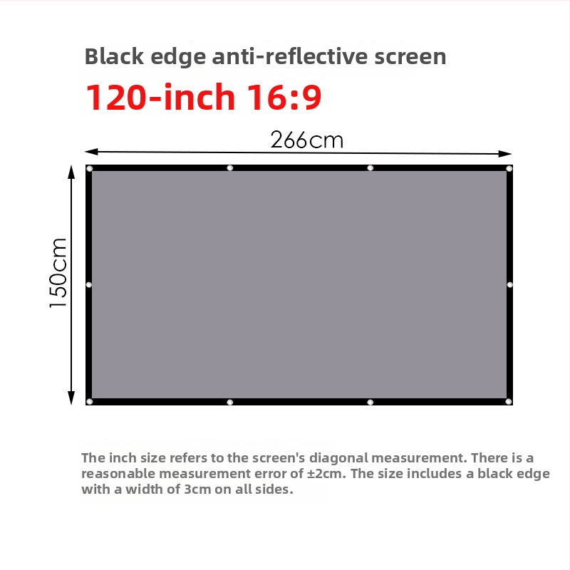 Sklopivi projekcijski ekran NICEFOUR SK2, metalni anti-odražavajući ekran, prijenosni 4K HD projekcijski ekran, težina 290–920 g
