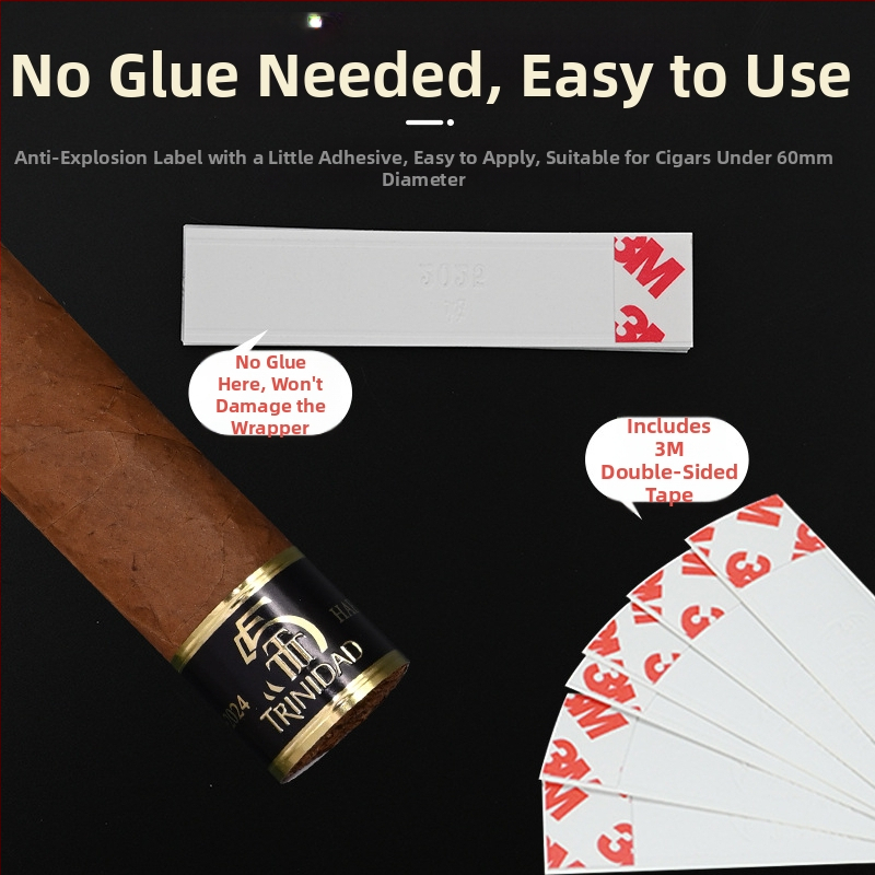 Προστατευτικό διακοσμητικό patch για το τελείωμα της πούρας - χειροποίητο, με αυτοκόλλητη βάση, πλαστικό, σχέδιο Έτος του Φιδιού, στυλ ελαφριάς πολυτέλειας