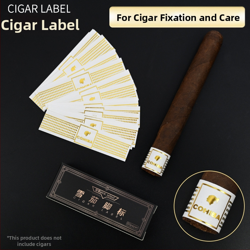 Προστατευτικό διακοσμητικό patch για το τελείωμα της πούρας - χειροποίητο, με αυτοκόλλητη βάση, πλαστικό, σχέδιο Έτος του Φιδιού, στυλ ελαφριάς πολυτέλειας