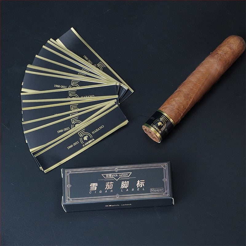 Προστατευτικό διακοσμητικό patch για το τελείωμα της πούρας - χειροποίητο, με αυτοκόλλητη βάση, πλαστικό, σχέδιο Έτος του Φιδιού, στυλ ελαφριάς πολυτέλειας