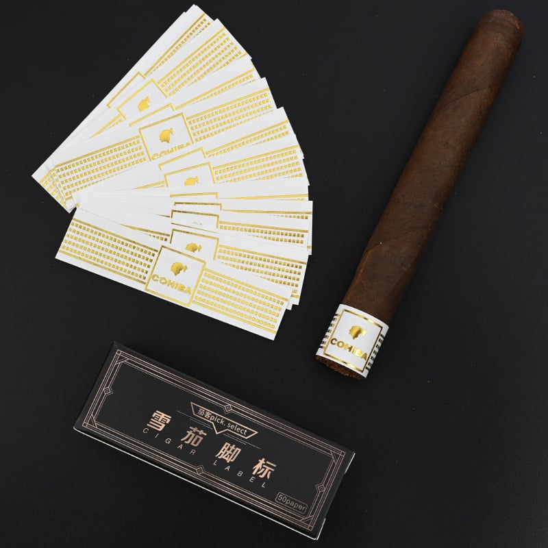 Προστατευτικό διακοσμητικό patch για το τελείωμα της πούρας - χειροποίητο, με αυτοκόλλητη βάση, πλαστικό, σχέδιο Έτος του Φιδιού, στυλ ελαφριάς πολυτέλειας