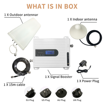 HD1810 Mobilni pojačivač signala 2G/3G/4G/5G, raspon frekvencija 800–2600 MHz, pokrivenost 500 m², dimenzije 28×18×2 cm