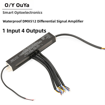 512 signalni pojačivač DMX512/TTL za LED rasvjetu pune boje, žično sučelje, DC5-24V, podržava nizove svjetala, module i magične LED trake