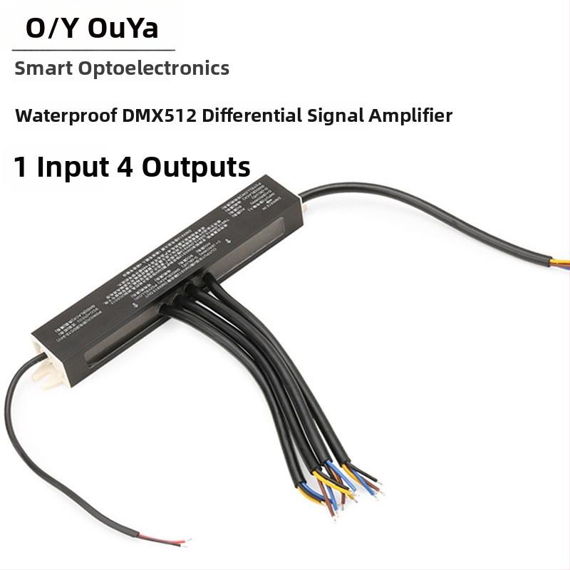 512 signalni pojačivač DMX512/TTL za LED rasvjetu pune boje, žično sučelje, DC5-24V, podržava nizove svjetala, module i magične LED trake