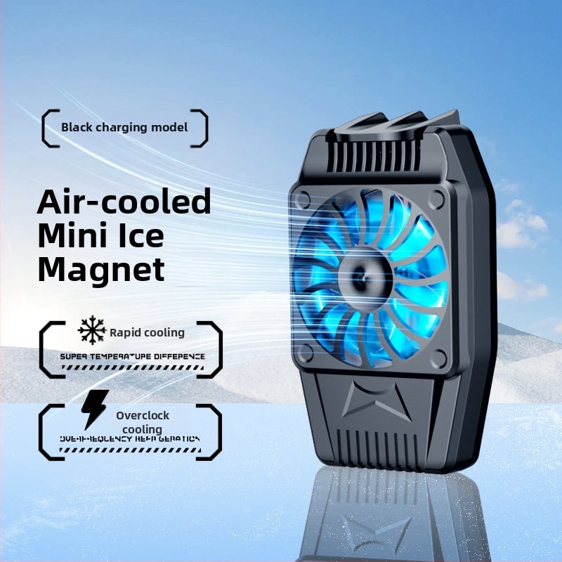 Αερόψύκτης κινητού H15 με μπαταρία, ρυθμιζόμενος σε τρεις ταχύτητες, γρήγορη ψύξη, συμβατό με κινητά τηλέφωνα με οθόνη αφής