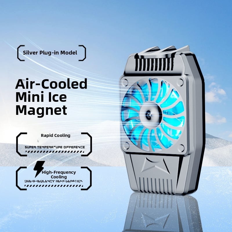 Αερόψύκτης κινητού H15 με μπαταρία, ρυθμιζόμενος σε τρεις ταχύτητες, γρήγορη ψύξη, συμβατό με κινητά τηλέφωνα με οθόνη αφής