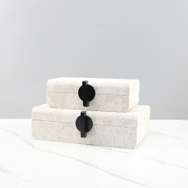 Chaojie Kutija za pohranu nakita | Moderni minimalistički stil | Kapacitet 2 | Preklopni poklop