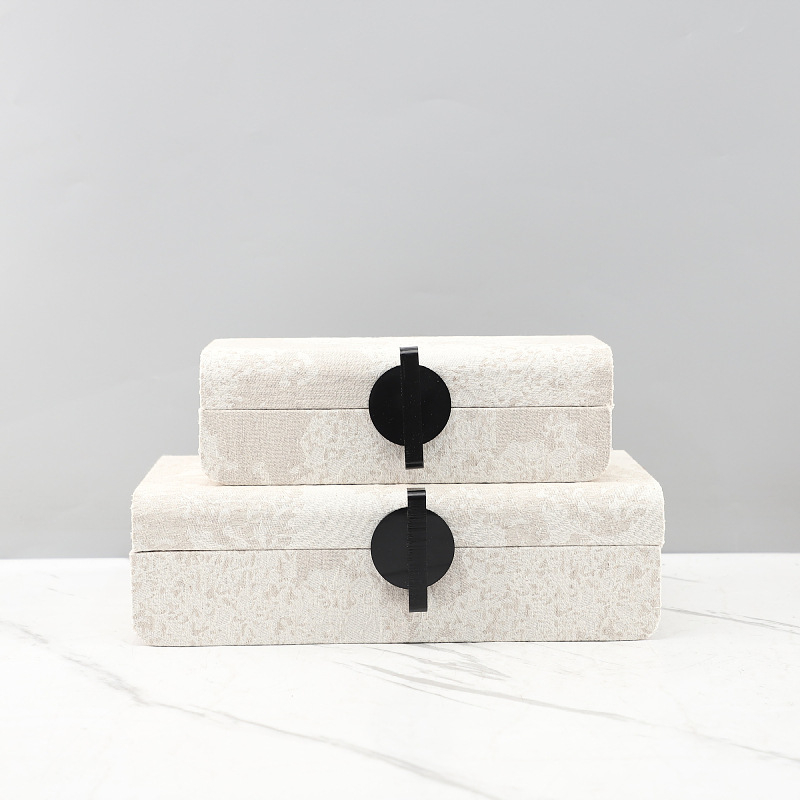 Chaojie Kutija za pohranu nakita | Moderni minimalistički stil | Kapacitet 2 | Preklopni poklop