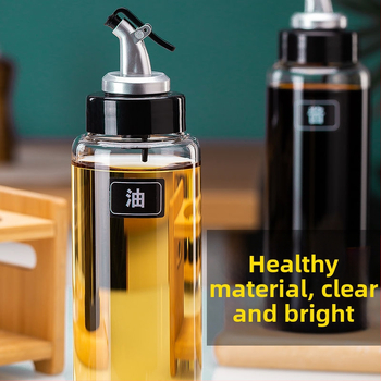 Posuda za ulje od visok borosilikatnog stakla, vodonepropusna, s automatskim otvaranjem i zatvaranjem, otporna na visoke temperature, pogodna za ulje, ocat i začine