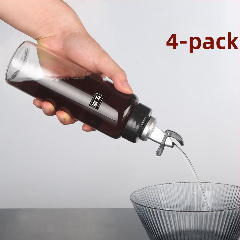 Posuda za ulje od visok borosilikatnog stakla, vodonepropusna, s automatskim otvaranjem i zatvaranjem, otporna na visoke temperature, pogodna za ulje, ocat i začine