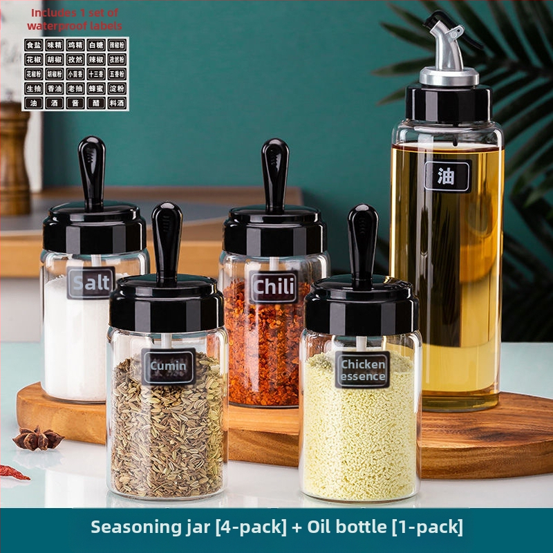 Posuda za ulje od visok borosilikatnog stakla, vodonepropusna, s automatskim otvaranjem i zatvaranjem, otporna na visoke temperature, pogodna za ulje, ocat i začine