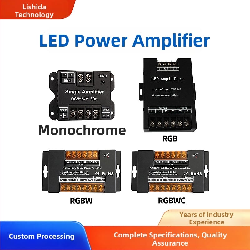LED pojas RGB/RGBW pojačalo i upravljač, napajanje 12V/24V, metalno kučište, model LSD-AF054, lisxchda