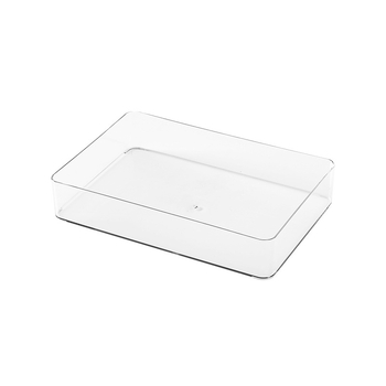 Kutija za organizaciju ladice SF-2120, PET plastika, kapacitet 1 L, organizator za ured i kuhinju, proziran