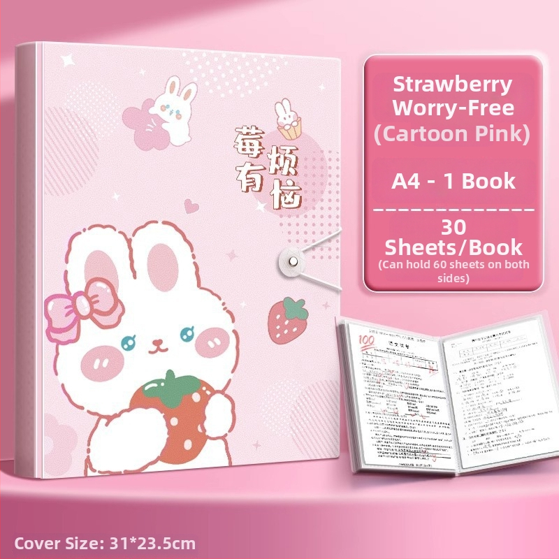 A4 priehradka na dokumenty s priehľadnými vložkami, PP materiál, 60 strán, hrúbka 0.55 mm, Slow Work