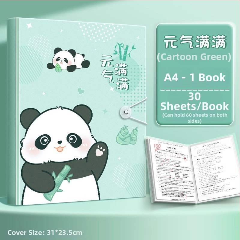 A4 priehradka na dokumenty s priehľadnými vložkami, PP materiál, 60 strán, hrúbka 0.55 mm, Slow Work