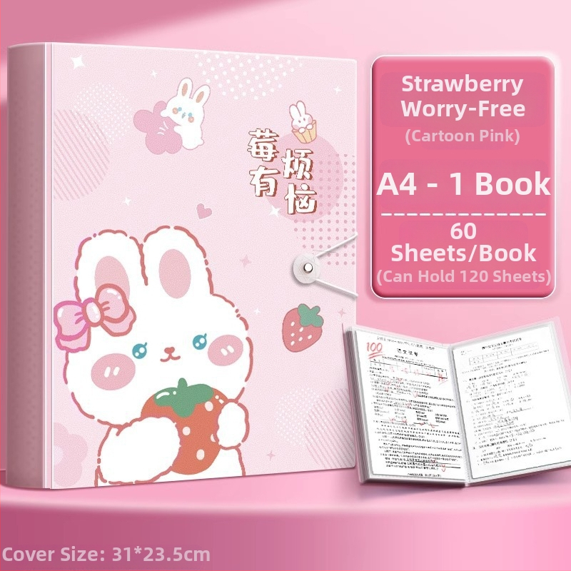 A4 priehradka na dokumenty s priehľadnými vložkami, PP materiál, 60 strán, hrúbka 0.55 mm, Slow Work