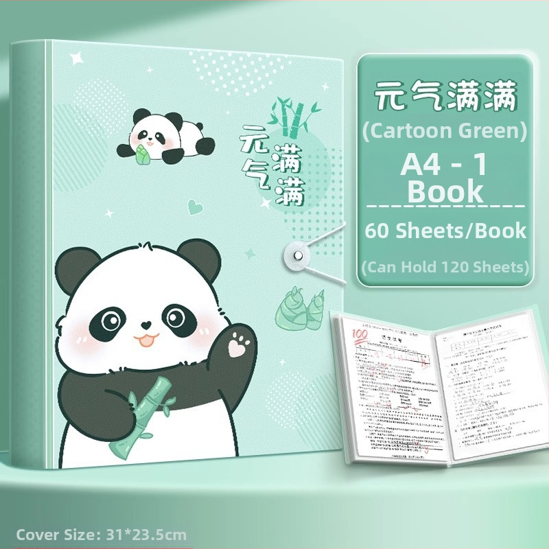 A4 priehradka na dokumenty s priehľadnými vložkami, PP materiál, 60 strán, hrúbka 0.55 mm, Slow Work