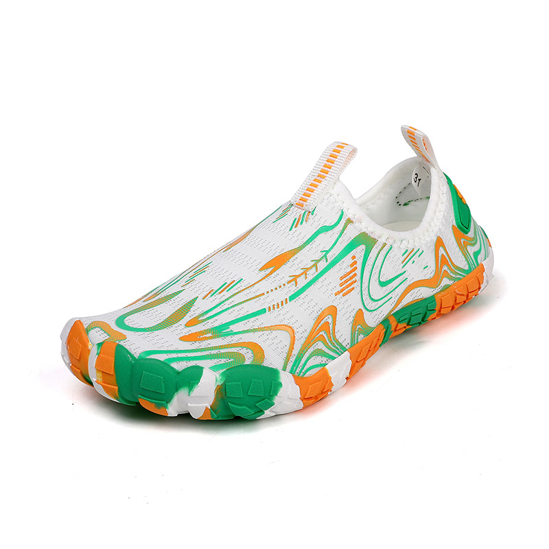 Unisex vodene cipele za ljeto — Velcro zatvarač, protuklizna gumena potplat, prozračna mrežasta unutrašnjost, brzo sušeće, niski profil
