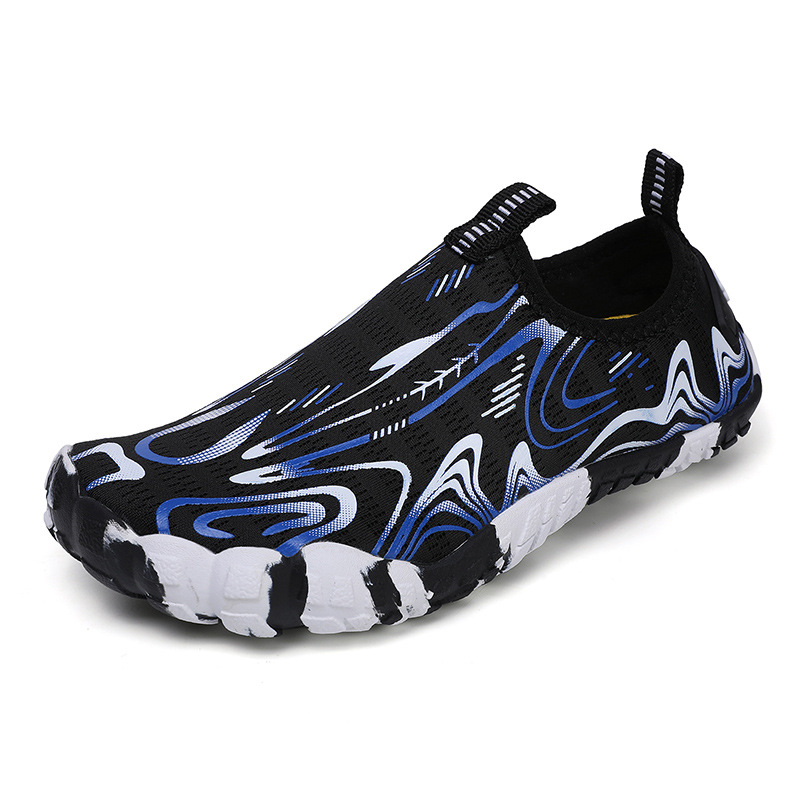 Unisex vodene cipele za ljeto — Velcro zatvarač, protuklizna gumena potplat, prozračna mrežasta unutrašnjost, brzo sušeće, niski profil