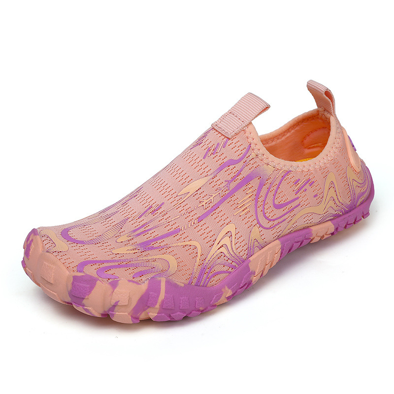 Unisex vodene cipele za ljeto — Velcro zatvarač, protuklizna gumena potplat, prozračna mrežasta unutrašnjost, brzo sušeće, niski profil