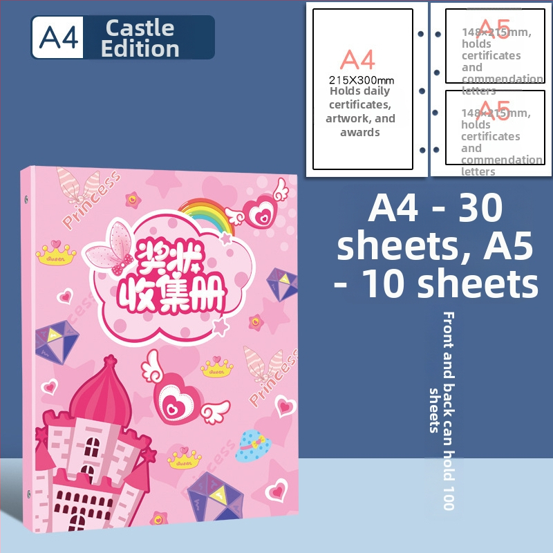 Plastová knižka na zber certifikátov, s 3 dierami, značka youka, model 0526, 40 strán