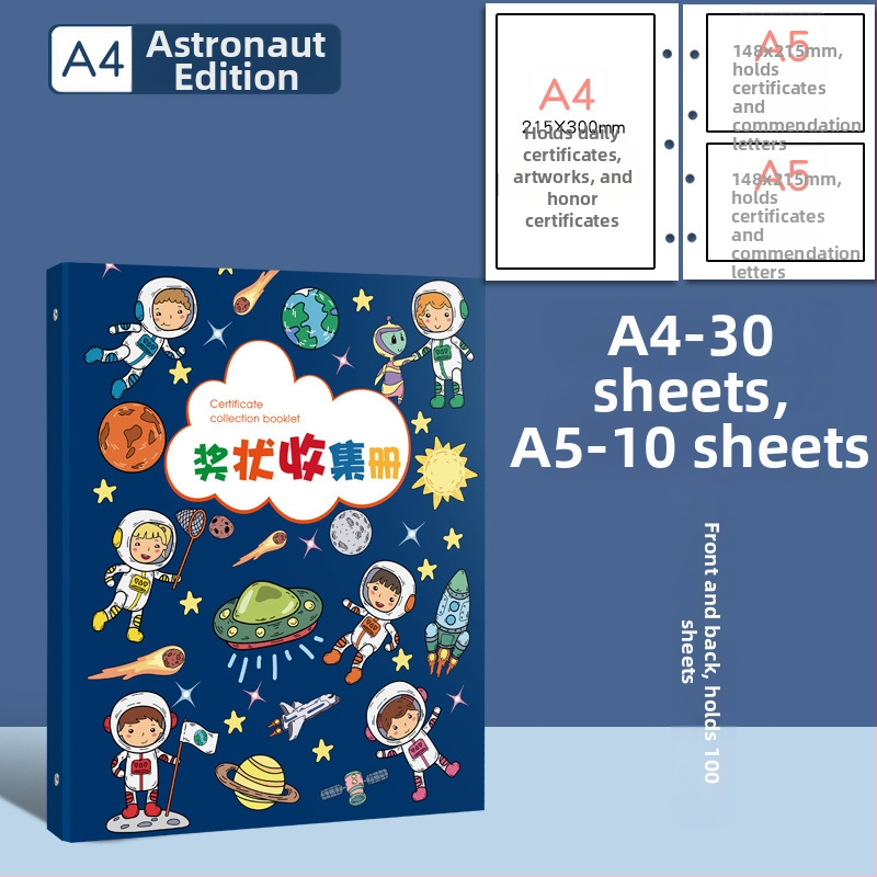 Plastová knižka na zber certifikátov, s 3 dierami, značka youka, model 0526, 40 strán