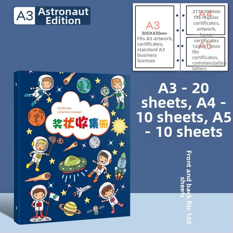 Plastová knižka na zber certifikátov, s 3 dierami, značka youka, model 0526, 40 strán