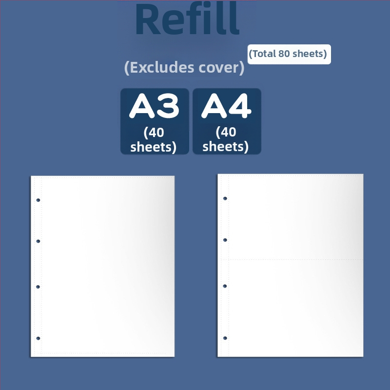 Plastová knižka na zber certifikátov, s 3 dierami, značka youka, model 0526, 40 strán