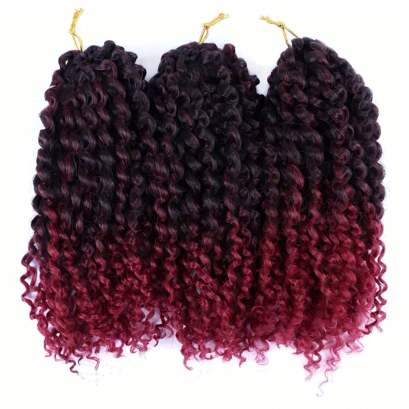 8/10/12-inčne Marlybob Crochet Hair sintetička duga kovrčava perika pahuljasta