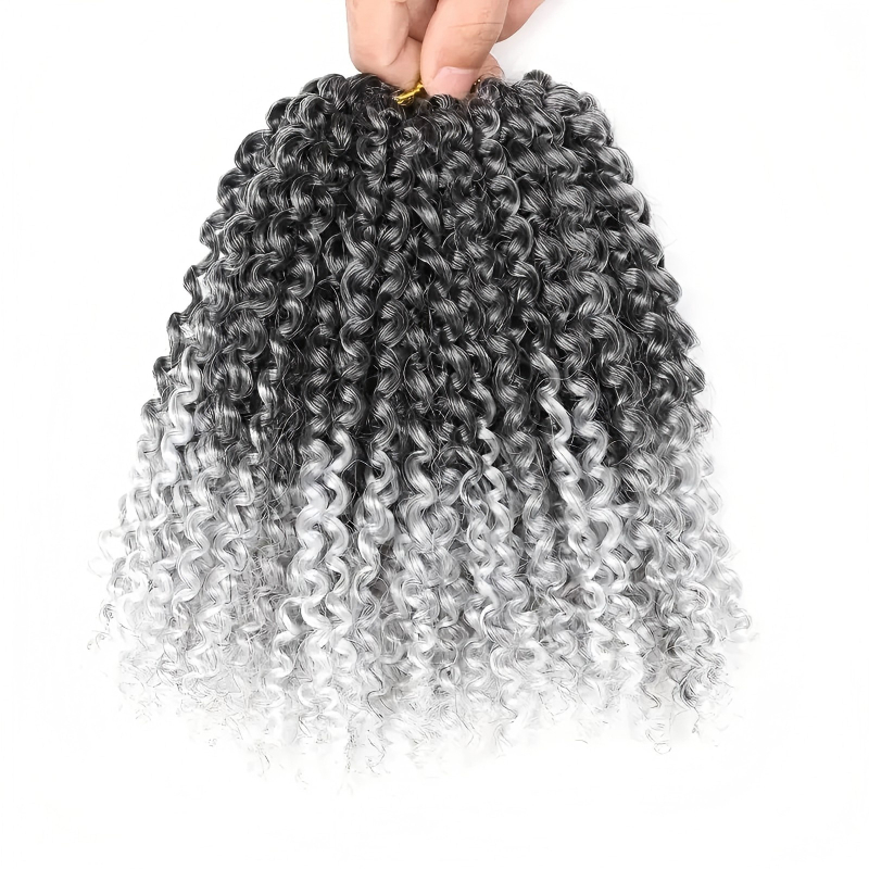 8/10/12-inčne Marlybob Crochet Hair sintetička duga kovrčava perika pahuljasta