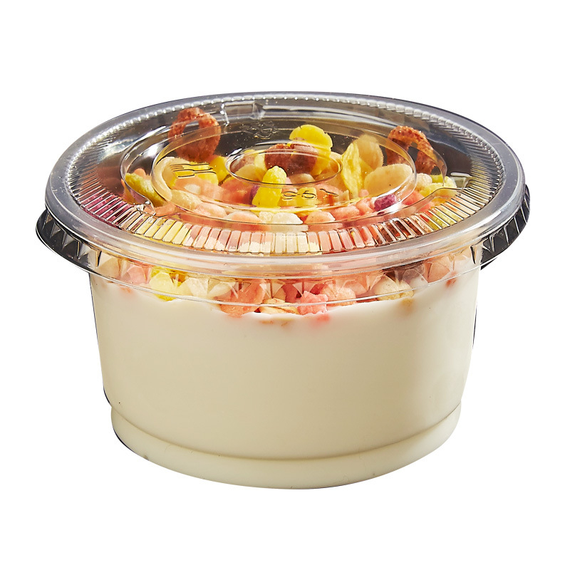 Emperor čaše za puding – jednokratne čaše za desert s poklopcem, kapacitet 201–300 ml, pogodne za puding, žele, jogurt, sladoled, mousse