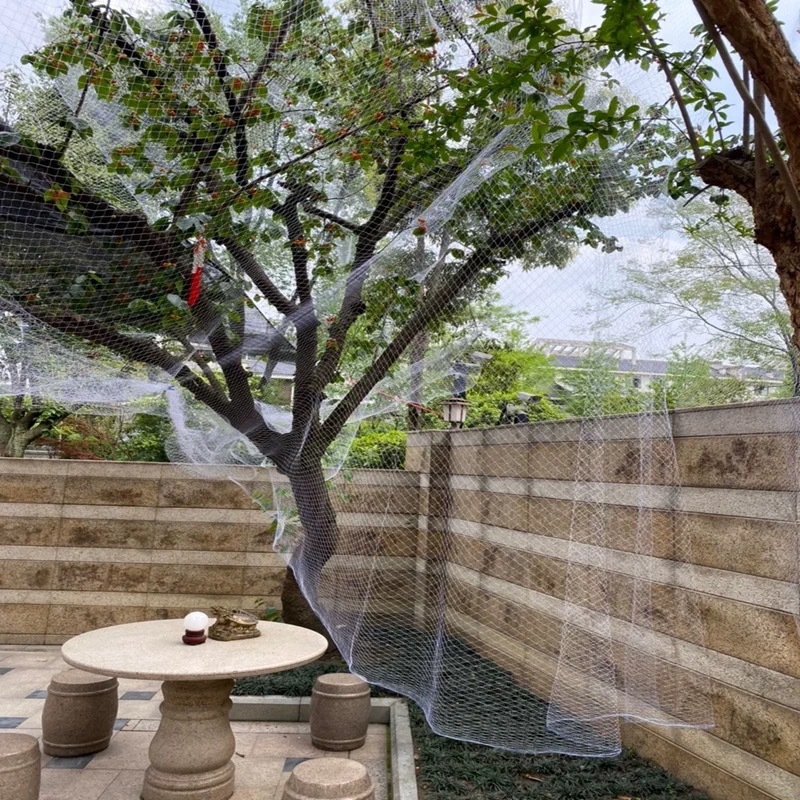 Mreža protiv ptica za voćke, trešnje, grožđe i povrće; najlon mreža s otvorima od 2 cm