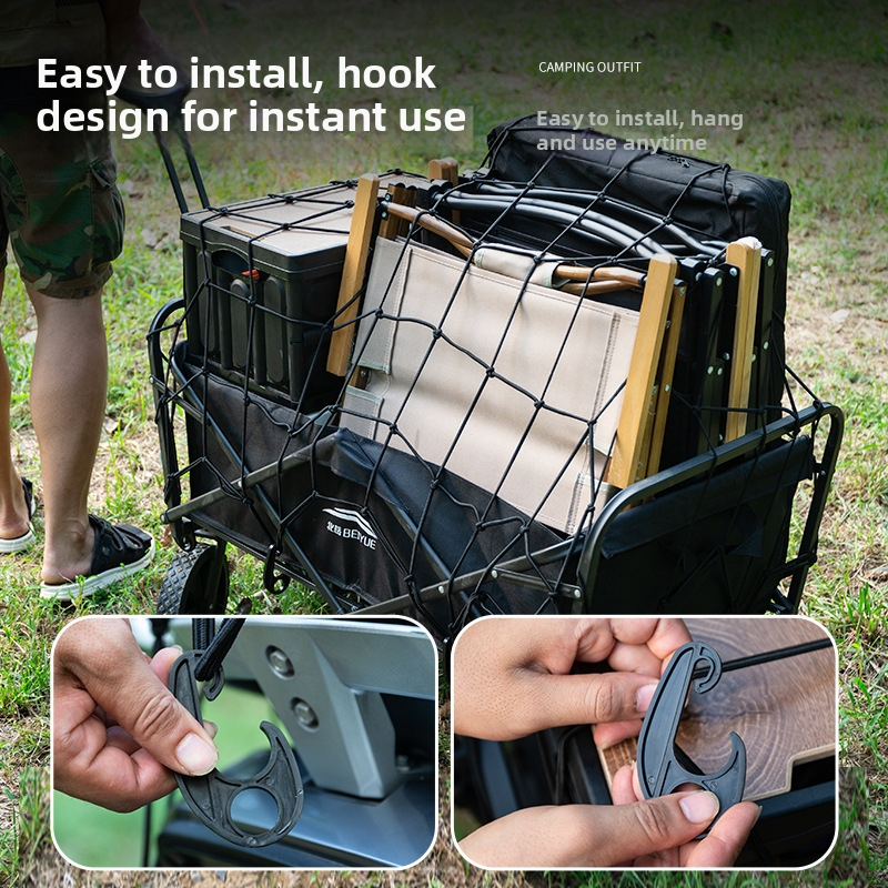 Buye Cargo mreža za krovni nosač automobila - elastična mreža s džepom, sigurnosna mreža za terensko vozilo