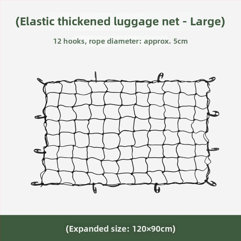 Buye Cargo mreža za krovni nosač automobila - elastična mreža s džepom, sigurnosna mreža za terensko vozilo