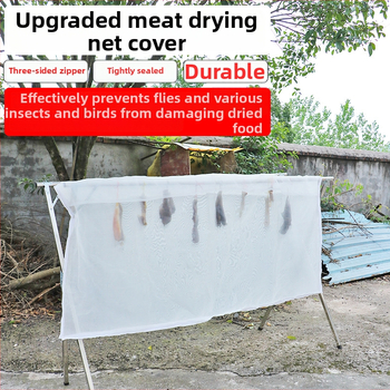 Kaixiu mreža za sušenje mesa s prozračnom mrežom; sklopiva i povlačna; jednodijelna mreža za sušenje; paket od 50 komada