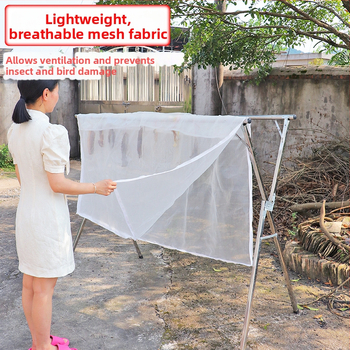 Kaixiu mreža za sušenje mesa s prozračnom mrežom; sklopiva i povlačna; jednodijelna mreža za sušenje; paket od 50 komada