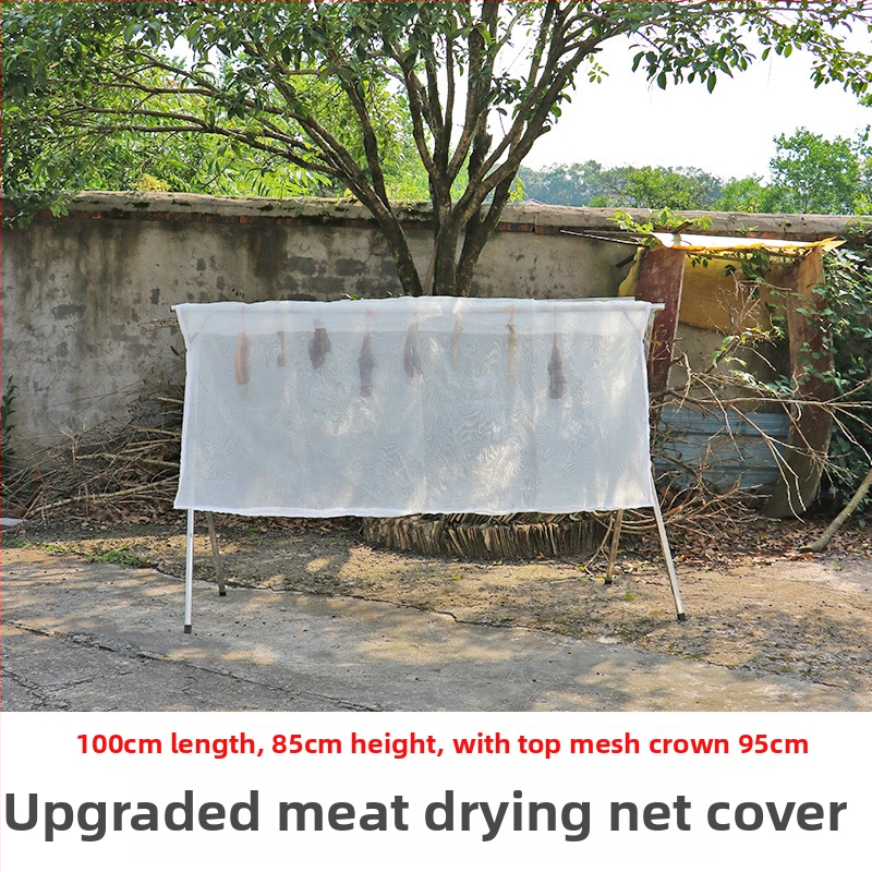 Kaixiu mreža za sušenje mesa s prozračnom mrežom; sklopiva i povlačna; jednodijelna mreža za sušenje; paket od 50 komada