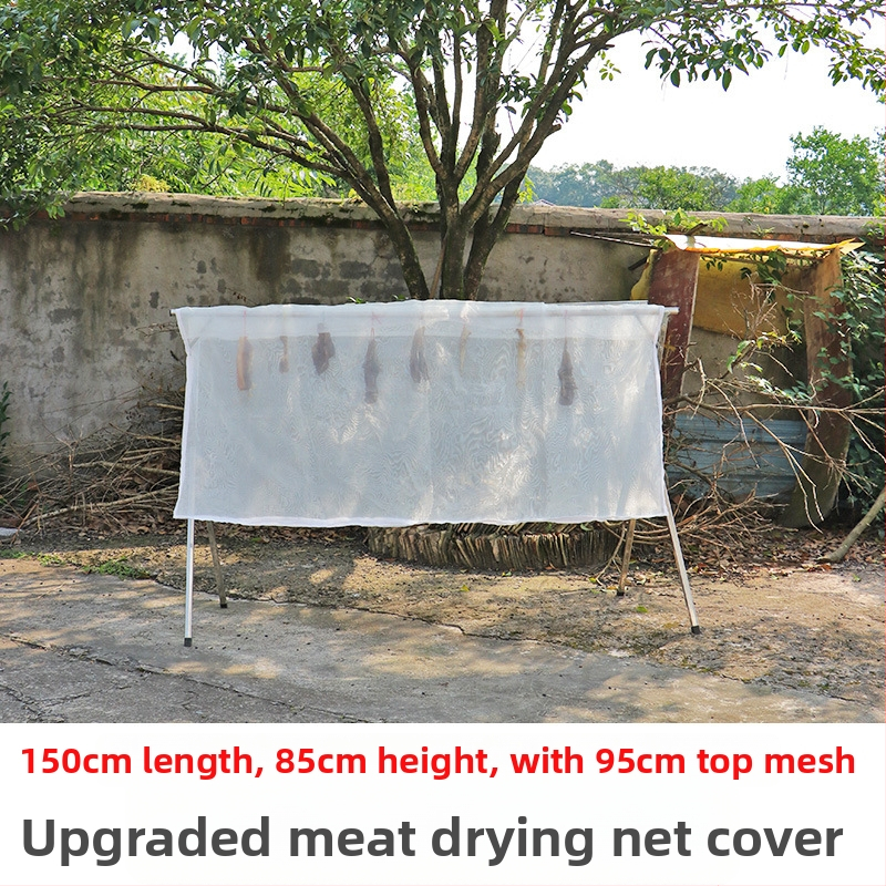 Kaixiu mreža za sušenje mesa s prozračnom mrežom; sklopiva i povlačna; jednodijelna mreža za sušenje; paket od 50 komada