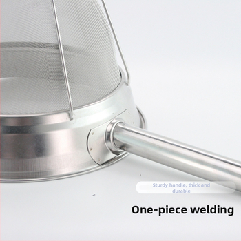 Konična mrežasta cjediljka od 304 nehrđajućeg čelika, s jednim kukom, moderni minimalistički dizajn, mogućnost prilagodbe