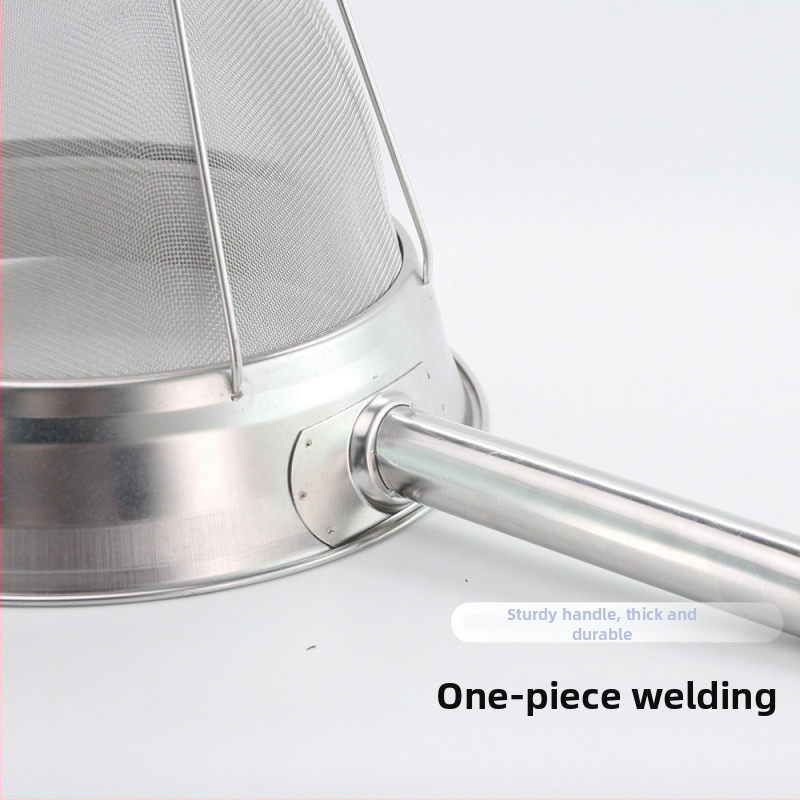 Konična mrežasta cjediljka od 304 nehrđajućeg čelika, s jednim kukom, moderni minimalistički dizajn, mogućnost prilagodbe