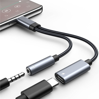 EVAN TY03 Type-C na 3,5 mm slušni adapter – 2-u-1 audio i punjački kabel za Apple i Huawei uređaje
