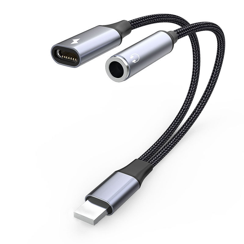 EVAN TY03 Type-C na 3,5 mm slušni adapter – 2-u-1 audio i punjački kabel za Apple i Huawei uređaje