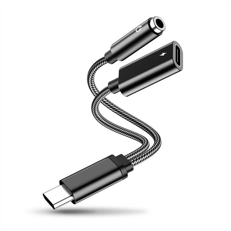 EVAN TY03 Type-C na 3,5 mm slušni adapter – 2-u-1 audio i punjački kabel za Apple i Huawei uređaje