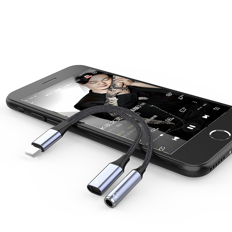 EVAN TY03 Type-C na 3,5 mm slušni adapter – 2-u-1 audio i punjački kabel za Apple i Huawei uređaje