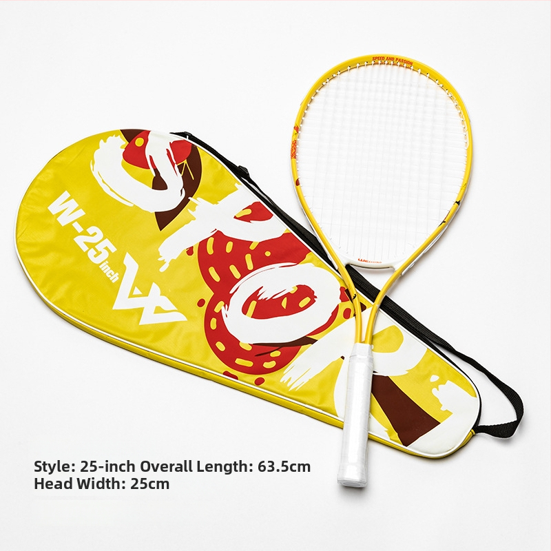 Jednoplastna aluminijska tenis raketa, 95–100 g, pogodna za amatarske juniore, mogućnost tiskanja logotipa i privatne marke