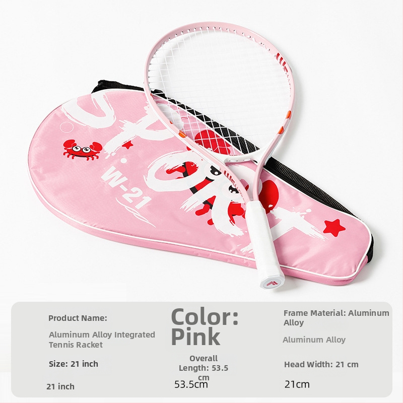 Jednoplastna aluminijska tenis raketa, 95–100 g, pogodna za amatarske juniore, mogućnost tiskanja logotipa i privatne marke